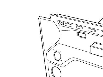 K01060 FRONT DOOR CASING-WITH APERTURE FOR WOOD TRIM  Range Rover (P38)