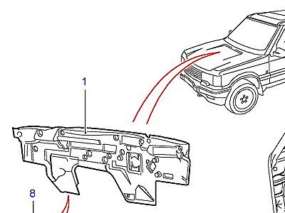 K01080 INSULATION-FRONT  Range Rover (P38)