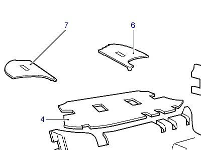 K01085 INSULATION-REAR  Range Rover (P38)
