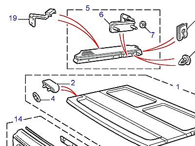 K01090 LOADSPACE COVER  Range Rover (P38)