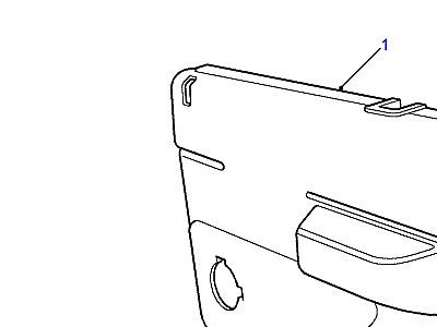 K01110 REAR DOOR CASING-LESS APERTURE FOR  Range Rover (P38)