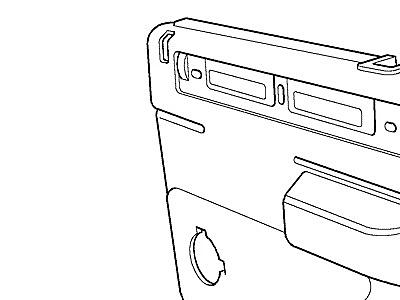 K01115 REAR DOOR CASING-WITH APERTURE FOR WOOD TRIM  Range Rover (P38)
