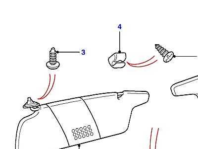 K01130 SUNVISORS  Range Rover (P38)