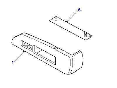 K01135 TRIM PANEL LOWER REAR-NAVIGATION SYSTEM  Range Rover (P38)