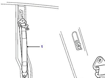 N01005 FRONT & REAR SEAT BELTS-'BIG MAN'  Range Rover (P38)