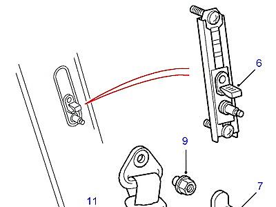 N01015 REAR SEAT BELT-FORWARD FACING  Range Rover (P38)