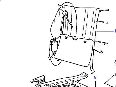 N02015 FRONT SLIDES-HEATER PADS-LUMBAR В СБОРЕ  Range Rover (P38)