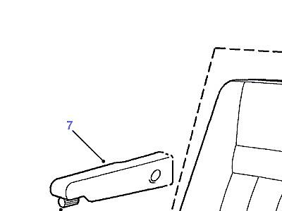 N02030 FRONT-CLOTH-HEATED/6 WAY ADJUST/NON MEMORY-FROM (V) YA430702  Range Rover (P38)