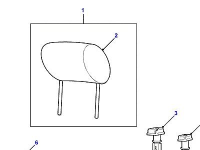 N02120 HEADRESTRAINTS  Range Rover (P38)