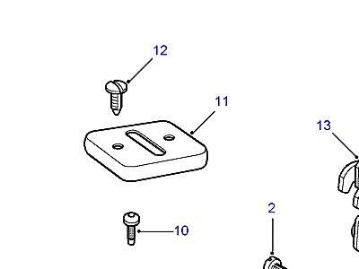 N02155 REAR-LOCKDOWN MECHANISM & SQUAB RELEASE  Range Rover (P38)
