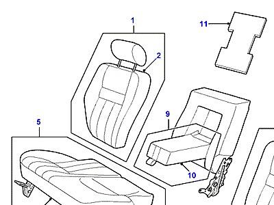 N02160 ЗАДНЕЕ СИДЕНЬЕ  Range Rover (P38)