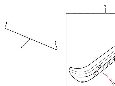 N02175 VALANCES & CONTROL SWITCHES  Range Rover (P38)