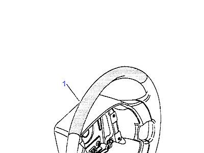 O01065 STEERING WHEEL - LEATHER AND WOOD  Range Rover (P38)