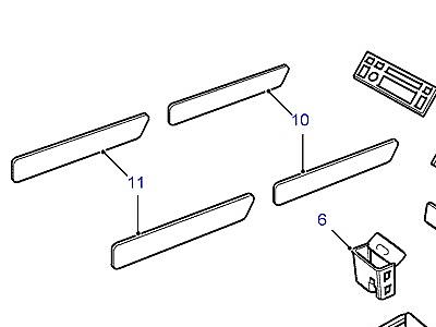 O01101 WOOD TRIM-BIRDS EYE MAPLE  Range Rover (P38)