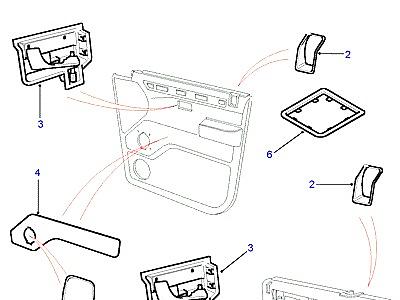 O01116 DOOR CASING COMPONENTS  Range Rover (P38)