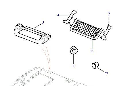 O01120 GRAB HANDLE-HOLLAND & HOLLAND  Range Rover (P38)