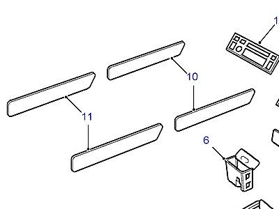 O01155 WOOD TRIM - COUNTY WOOD  Range Rover (P38)
