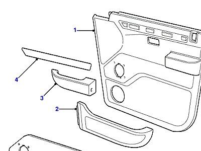 O01180 DOOR CASING COMPONENTS  Range Rover (P38)