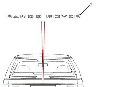 O01215 BADGES & DECALS-WESTMINSTER LE  Range Rover (P38)
