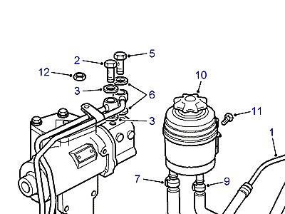 P01010 POWER STEERING RESERVOIR  Range Rover (P38)