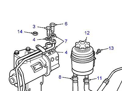 P01015 POWER STEERING RESERVOIR  Range Rover (P38)