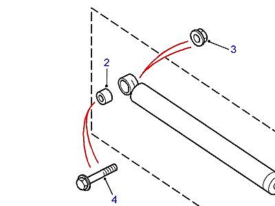 P01025 STEERING DAMPER В СБОРЕ  Range Rover (P38)