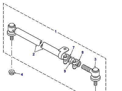 P01030 TRACK RODS & DAMPER  Range Rover (P38)