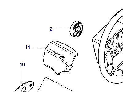 P02010 STEERING WHEEL & COLUMN  Range Rover (P38)