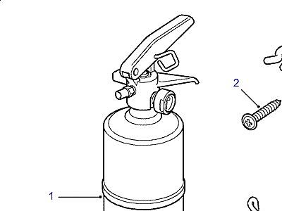 Q01005 FIRE EXTINGUISHER  Range Rover (P38)