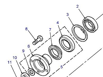 R01010 FRONT FLANGE & VISCOUS COUPLING  Range Rover (P38)
