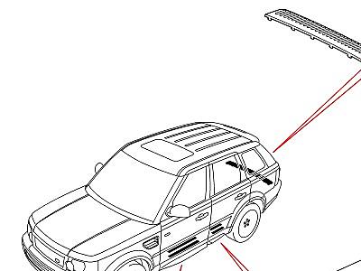102ABU ЗАЩИТА ПОРОГОВ ДВЕРЕЙ АКСЕССУАРЫ  Range Rover Sport (L320)