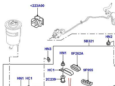 205ACQ СИСТЕМА АКТИВНОЙ СТАБИЛИЗАЦИИ ТРУБОПРОВОДЫ ARC ПЕРЕДНИЙ  Range Rover Sport (L320)