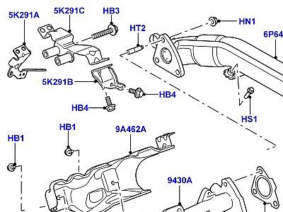 300AAS6 ВЫПУСКНОЙ КОЛЛЕКТОР 3.0 ДИЗЕЛЬ 24V DOHC TC  Range Rover Sport (L320)