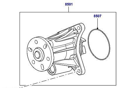 302ABQ6 НАСОС ОХЛАЖДАЮЩЕЙ ЖИДКОСТИ 3.0 ДИЗЕЛЬ 24V DOHC TC ГЛАВНЫЙ БЛОК  Range Rover Sport (L320)