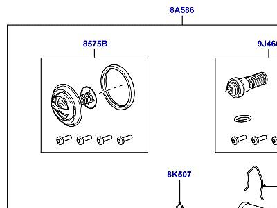 302ACAA ТЕРМОСТАТ И КОРПУС ТЕРМОСТАТА 3.6 V8 32V DOHC EFI ДИЗЕЛЬ  Range Rover Sport (L320)