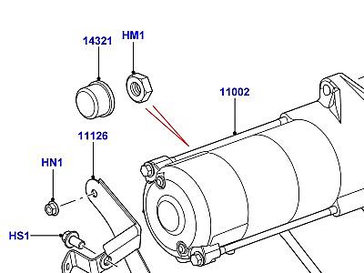 305ADO9 СТАРТЕР 3.6 V8 32V DOHC EFI ДИЗЕЛЬ  Range Rover Sport (L320)