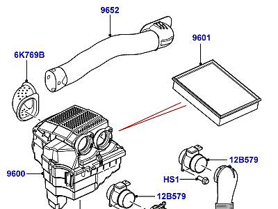311AFJ6 ВОЗДУШНЫЙ ФИЛЬТР 3.0 ДИЗЕЛЬ 24V DOHC TC  Range Rover Sport (L320)