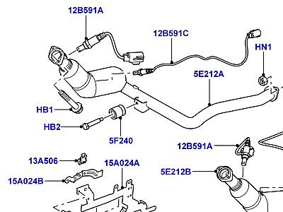 321AIPH СИСТЕМА ВЫПУСКА 5.0L OHC SGDI NA V8 БЕНЗИН  Range Rover Sport (L320)