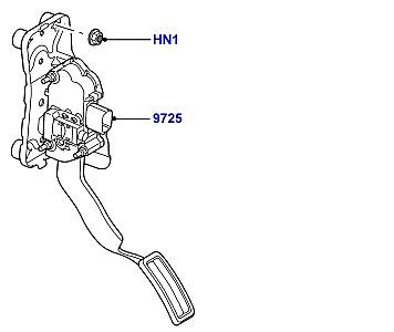 324AKJA ОРГАНЫ УПРАВЛЕНИЯ АКСЕЛЕРАТОРОМ, ТНВД 3.6 V8 32V DOHC EFI ДИЗЕЛЬ  Range Rover Sport (L320)
