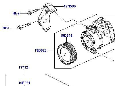 402ABV КОНДЕНСАТОР И КОМПРЕССОР СИСТЕМЫ КОНДИЦИОНИРОВАНИЯ ВОЗДУХА  Range Rover Sport (L320)