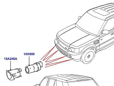 405ACL СИСТЕМА ПОМОЩИ ПРИ ПАРКОВКЕ  Range Rover Sport (L320)