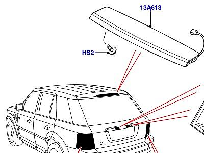 416AEW ЗАДНИЕ ФОНАРИ  Range Rover Sport (L320)