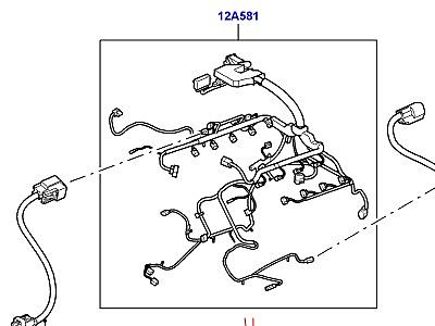 418AFH ЭЛЕКТРОПР.НА ДВИГАТ.И ПЕРЕГОРОДКЕ ДВИГАТЕЛЬ  Range Rover Sport (L320)