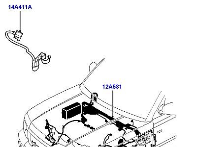 418AFI ЭЛЕКТРОПР.НА ДВИГАТ.И ПЕРЕГОРОДКЕ МОТОРНОЕ ОТДЕЛЕНИЕ  Range Rover Sport (L320)