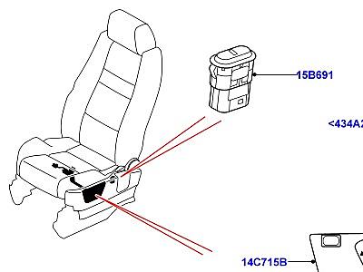 420AHR ПЕРЕКЛЮЧАТЕЛИ, СИДЕНЬЯ  Range Rover Sport (L320)