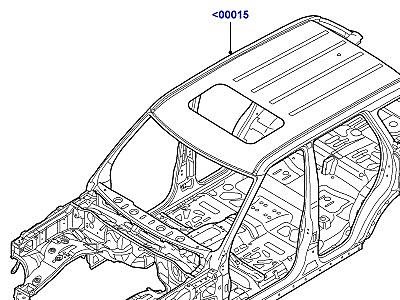 500AAA КАРКАС КУЗОВА  Range Rover Sport (L320)
