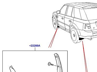 500AAT БРЫЗГОВИКИ АКСЕССУАРЫ  Range Rover Sport (L320)