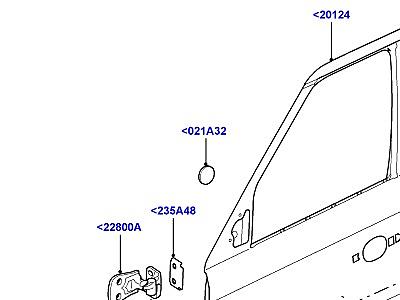 502ABJ ПЕРЕДНИЕ ДВЕРИ, ПЕТЛИ И УПЛОТНИТЕЛИ ДВЕРЬ И КРЕПЛЕНИЯ  Range Rover Sport (L320)