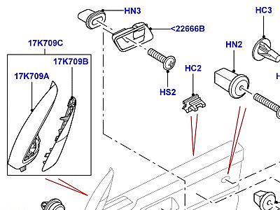 503ACP УСТАНОВКА ОТДЕЛКИ ПЕРЕДНЕЙ ДВЕРИ  Range Rover Sport (L320)