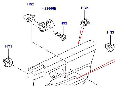 503ACU УСТАНОВКА ОТДЕЛКИ ЗАДНЕЙ ДВЕРИ  Range Rover Sport (L320)